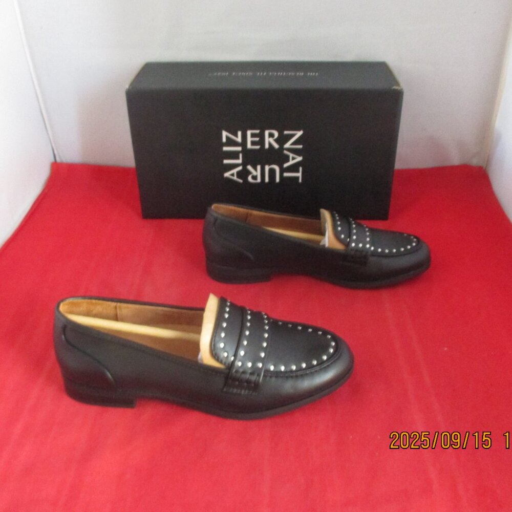 Naturalizer Milo-SGUARANTEED AUTHENTItud Loafers $110 - US Size 6 - Black - 1343